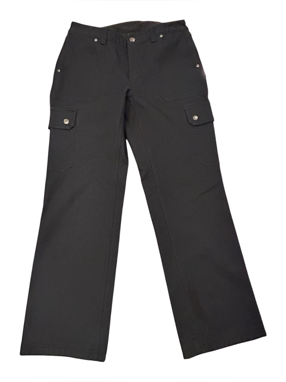 Duluth Trading Co. Fleece Lined Women’s Black Cargo Pants 6x29 Outdoor Work Warm